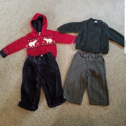 Baby Gap Gymboree Boy 12-18 Month Winter Clothing Two Outfits Sweater Holidays .
Two adorable boys winter outfits (2 GAP sweaters, 2 pants )