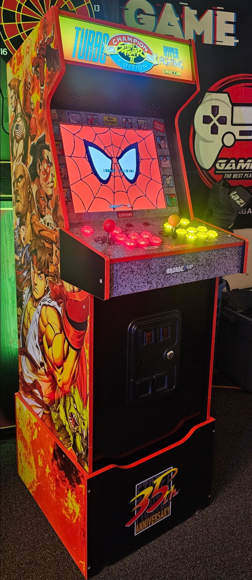 Turbo Street Fighter Arcade1up Cabinet With Over 15,000 Video Games