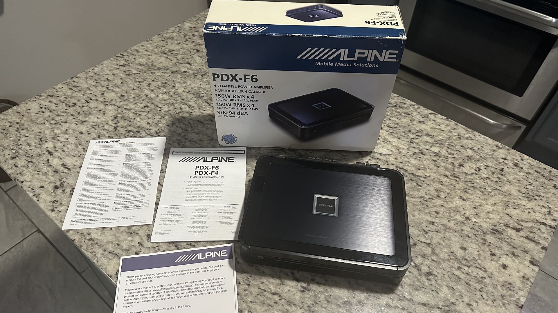 Alpine PDX-F6 4-Channel Car Amplifier (NEW)
