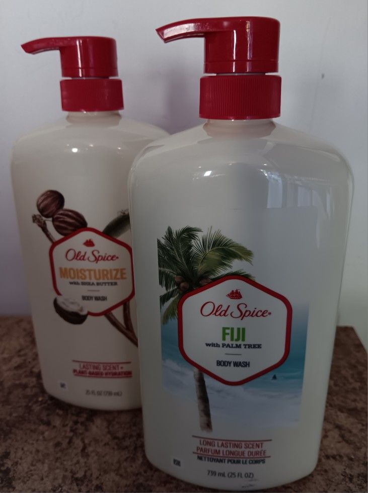 Old Spice Body Wash Fiji & Moisturize 
25fl oz bottles (2 for $15)