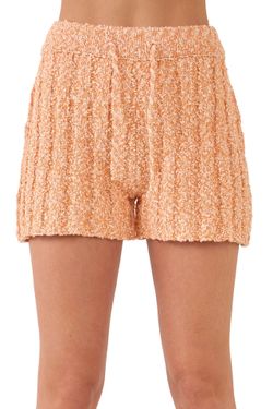 (Small) FREE THE ROSES Cozy Cotton Blend Cable Knit Shorts