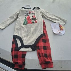 Baby's First Christmas Outfit New