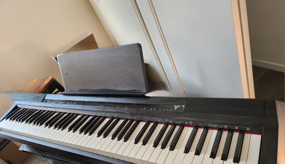 Donner OURA S100 Digital Piano with 88 Key Graded Hammer Weighted Keyboard for Beginner, Full Size Electric Piano Keyboard with Bluetooth, 3 Original 