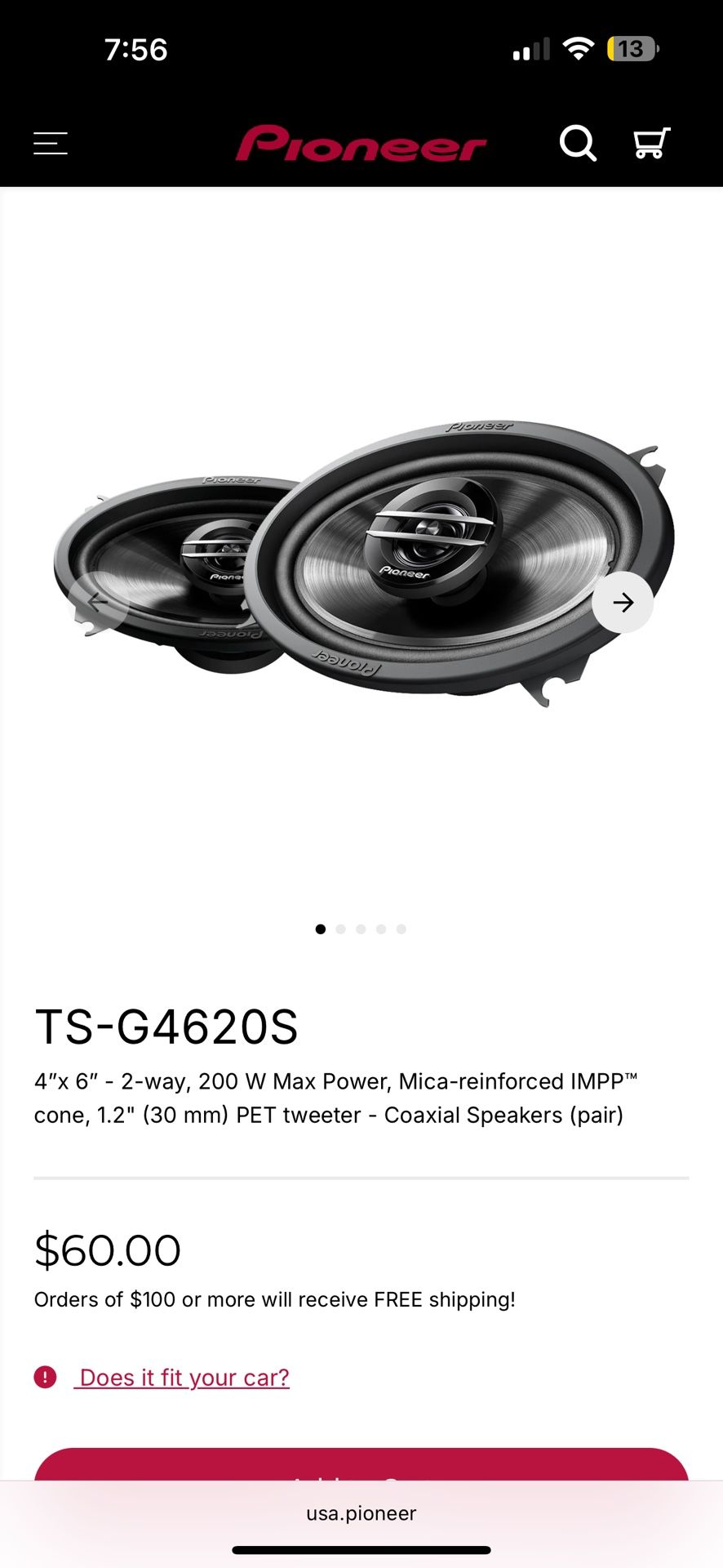 Pioneer TS-G4620S