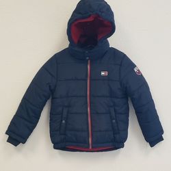 Tommy Hilfiger Waterproof Detachable Hood Kids Boys Puffer Jacket
 Size 5/6

