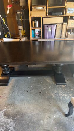 6-8 foot dinner table with 8 chairs