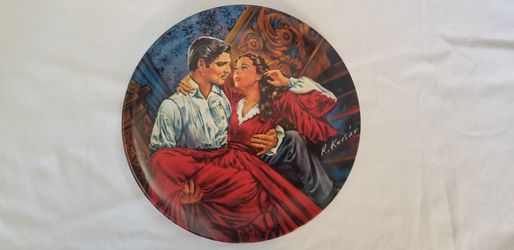 Scarlett and Rhett Porcelain Plate Knowles 1986 MGM Gone with the wind