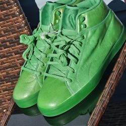 Reebok men SH Prime Court Mid classic gravity green size 11.5  J97765