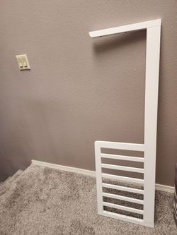 Toddler bed rail/ white crib rail