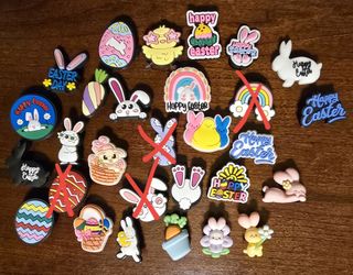 Easter croc charms