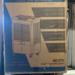 Hessaire 3,100 CFM 3-Speed Portable Evaporative Cooler (Swamp Cooler) for 950 sq. ft.