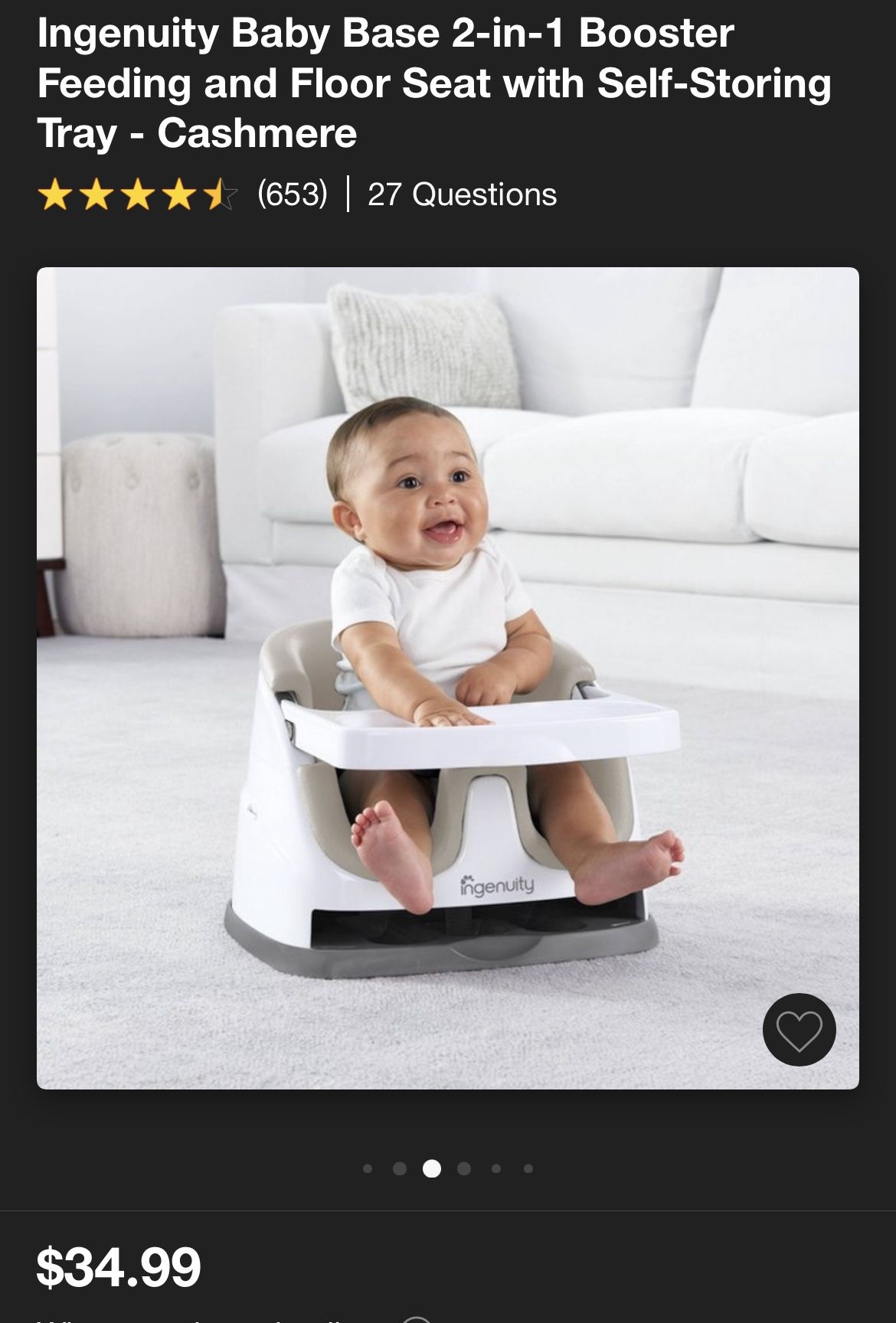 2 In 1 Booster Seat