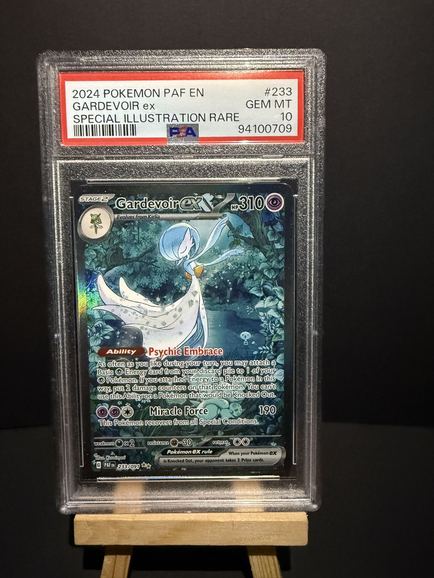 PSA 10 GEM MINT Gardevoir EX SIR Paldean Fates 233/091 Special Illustration Rare