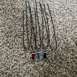 Resin Prism Pendant Necklace