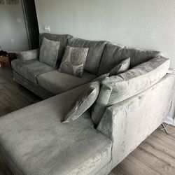 Sheepskin 3 seater couch with chaise 