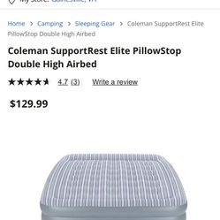 Queen size Coleman air mattress gray brand new in the box