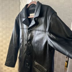 Mens M.Julian  Leather Coat 