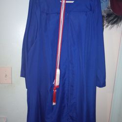 Graduation Royal Blue Gown /Cap/Tassel