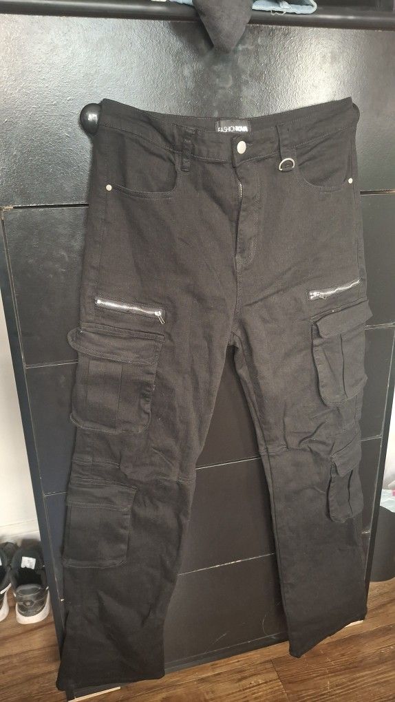 Fashionnova - City Street Stretch Cargo Jeans