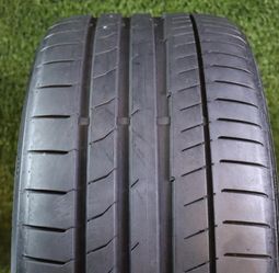 255 35R19 Continental ContiSportContact 5P with 80% Tread 7/32 92Y SKU 27853 Grade A Tires