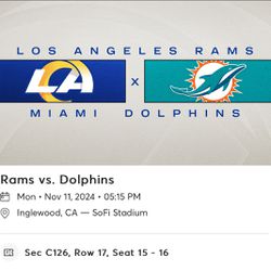 Rams vs Dolphins