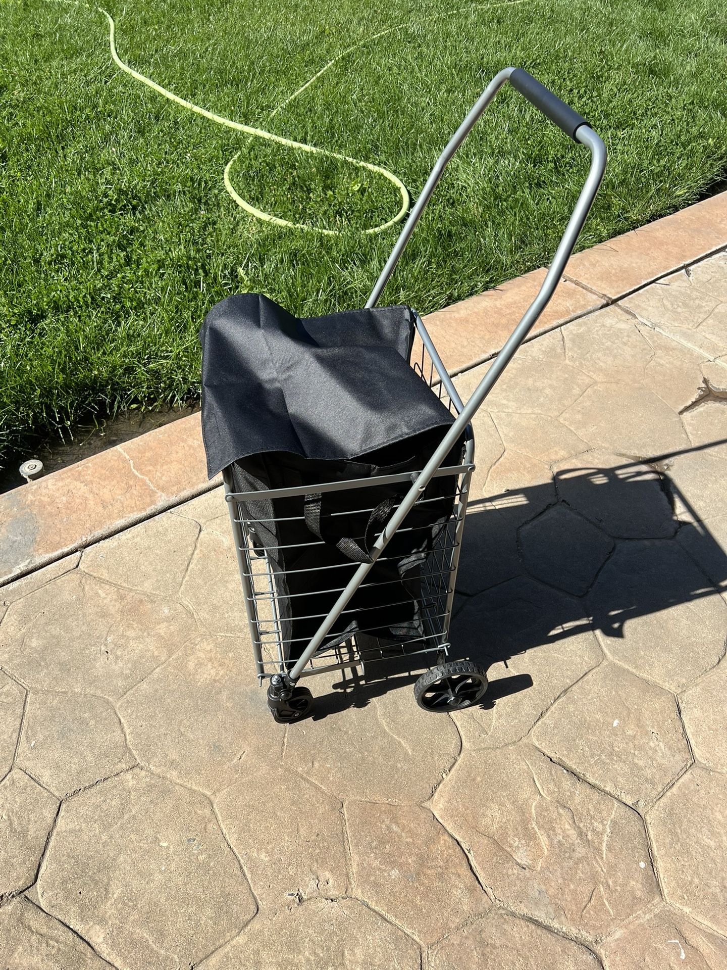 Shopping utility metal cart folding 