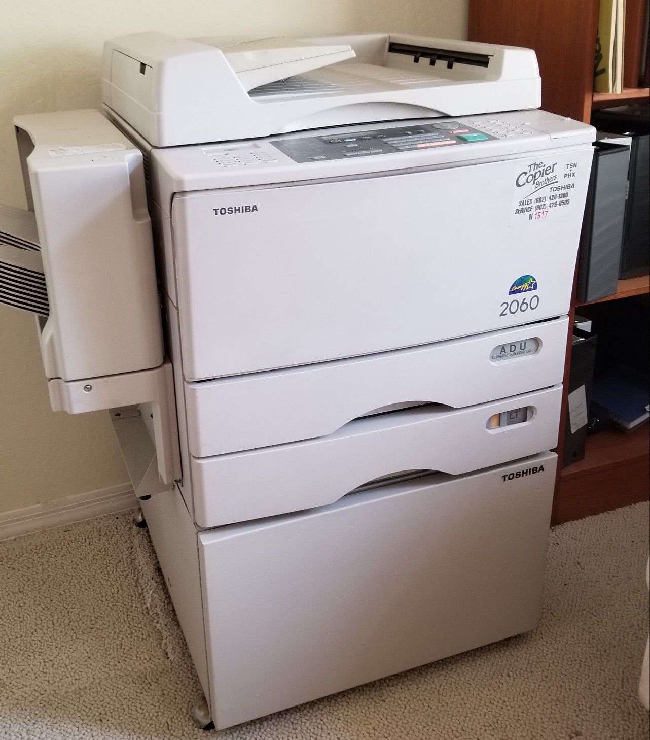 Toshiba 2060 Copier w/10-bin Document Sorter