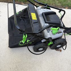 TIECTOWN 16” Electric Dethatcher / Scarifier w/ Bag