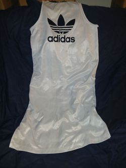 Adidas White Sleeveless Tank Dress
