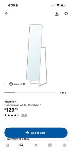 IKEA KNAPPER Floor Mirror