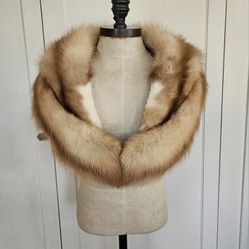 Real Canadian Sable Fur Stole Shoulder Wrap Bridal NO OFFERS 