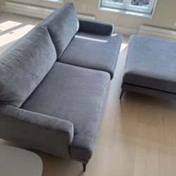 West Elm Andes Sofa & Andes Ottoman