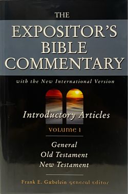 The Expositor’s Bible Commentary NIV volume 1