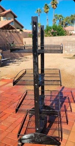 Black Metal Store Display 3 Tier (Delivery Available) 🛻🔥