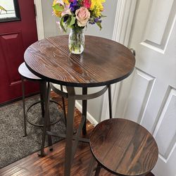 Bistro table and chairs