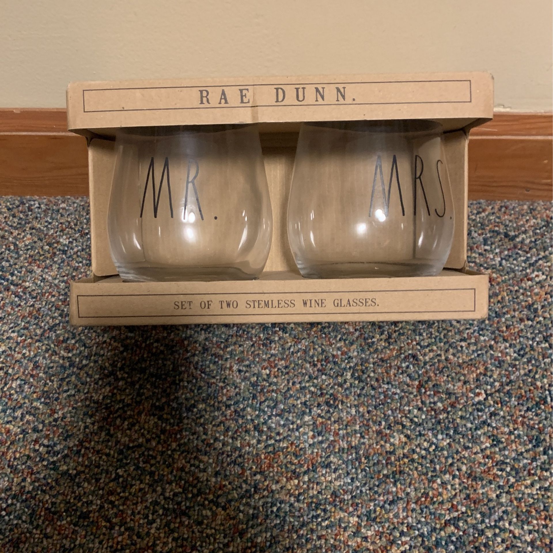 Mr And Mrs Wine Glasses