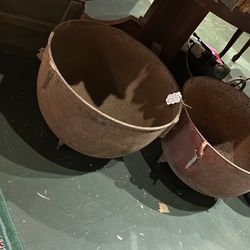 Antique cast-iron pot