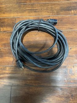 50 Foot 12/3 Heavy Duty SO Cord - Edison Male to Female Extension Cable (Hubbell Ends) Excellent condition 50-foot heavy-duty 12-gauge SO power cord w