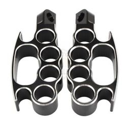 Black foot pegs