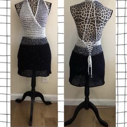 Crochet Bikini Cover Up Dress