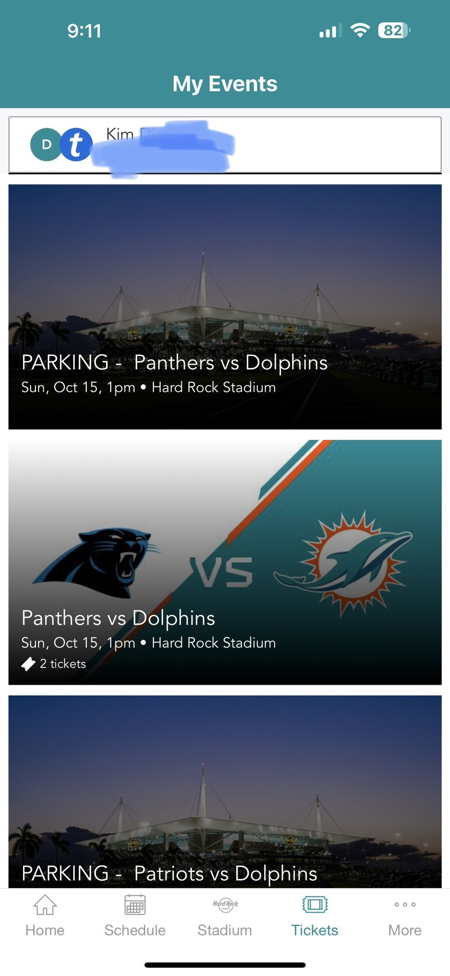 Exclusive Club Level Seat (2) Miami Dolphins VS Carolina Panthers Oct 15,23