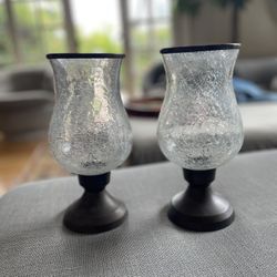 Glass Candle Holders