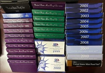United States Proof Sets Most all years available!