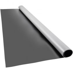  Dance Floor, 6.6x11.8ft Dance Floor Roll, 0.06in Thick PVC Vinyl Dance Floor, Black/Grey Reversible Portable Dance Floor, Non-Slip Dance Flooring, Ba