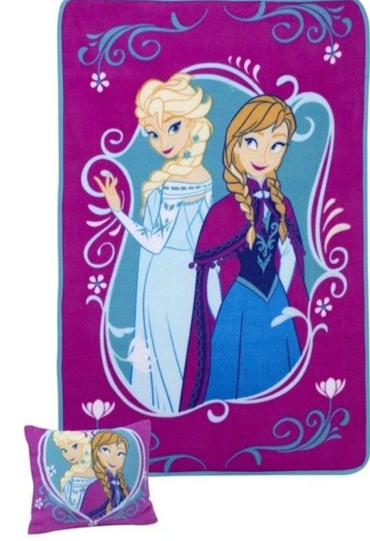 New, Disney Toddler Pillow And Blanket