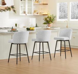 Assembled New Set of 3 Counter Height Bar Stools