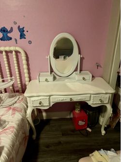 Vintage French Wood Vanity