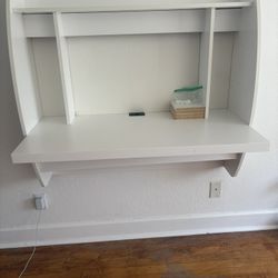 Price Drop! Wall-mounted Desk With Adjustable Swivel Chair