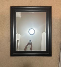Home Depot- Dark brown wood mirror