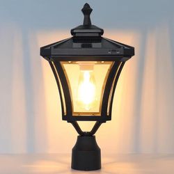 Outdoor Solar Lamp Post Light, WG4345Q-A Dusk to Dawn Bright Colored